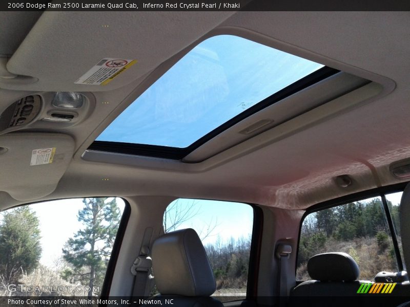 Inferno Red Crystal Pearl / Khaki 2006 Dodge Ram 2500 Laramie Quad Cab