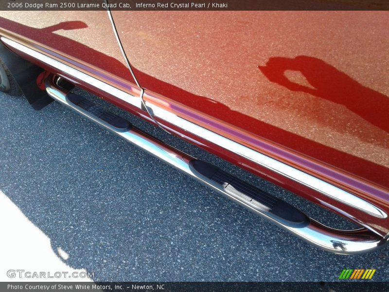 Inferno Red Crystal Pearl / Khaki 2006 Dodge Ram 2500 Laramie Quad Cab