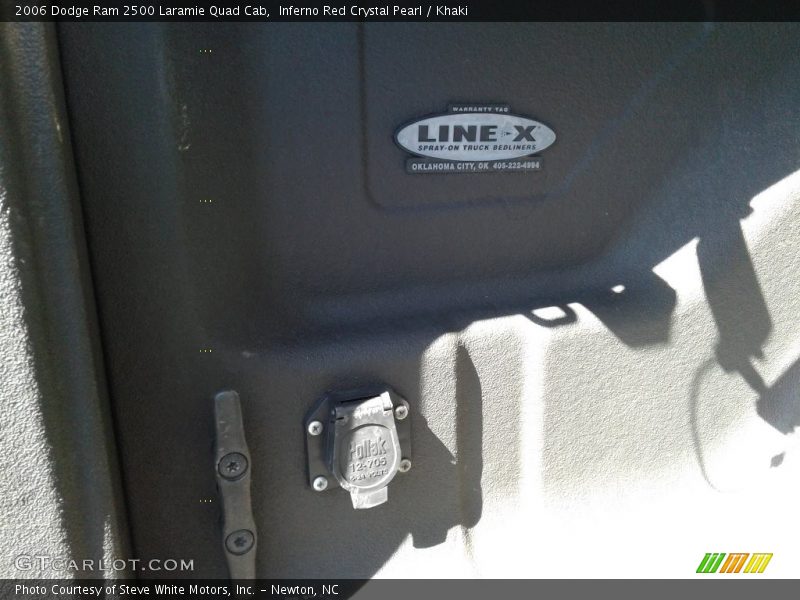 Inferno Red Crystal Pearl / Khaki 2006 Dodge Ram 2500 Laramie Quad Cab