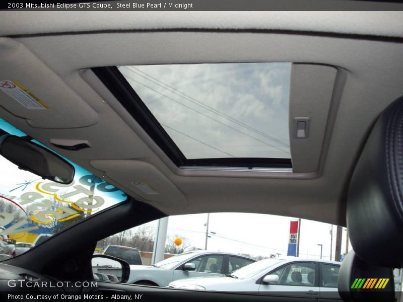 Steel Blue Pearl / Midnight 2003 Mitsubishi Eclipse GTS Coupe