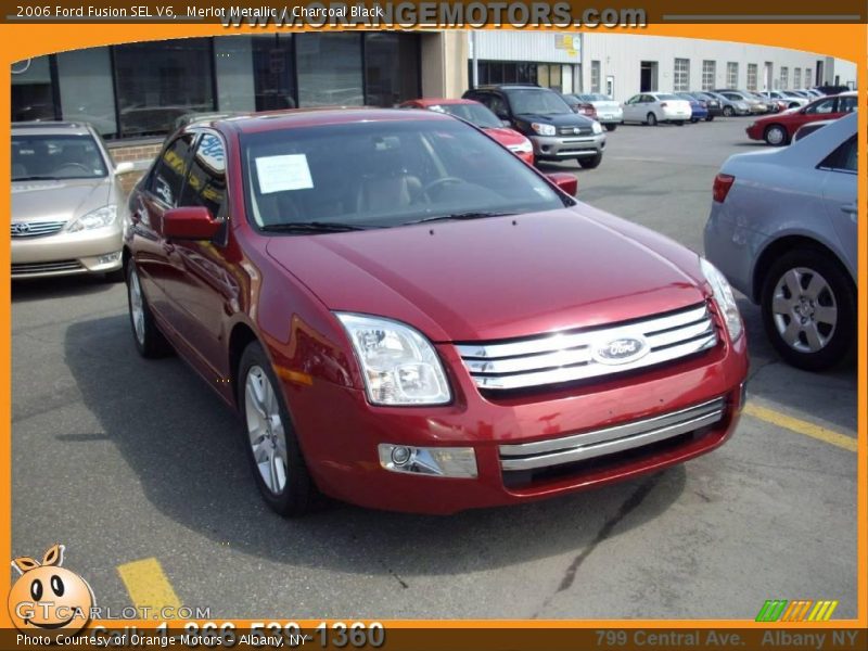 Merlot Metallic / Charcoal Black 2006 Ford Fusion SEL V6