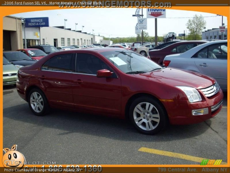 Merlot Metallic / Charcoal Black 2006 Ford Fusion SEL V6