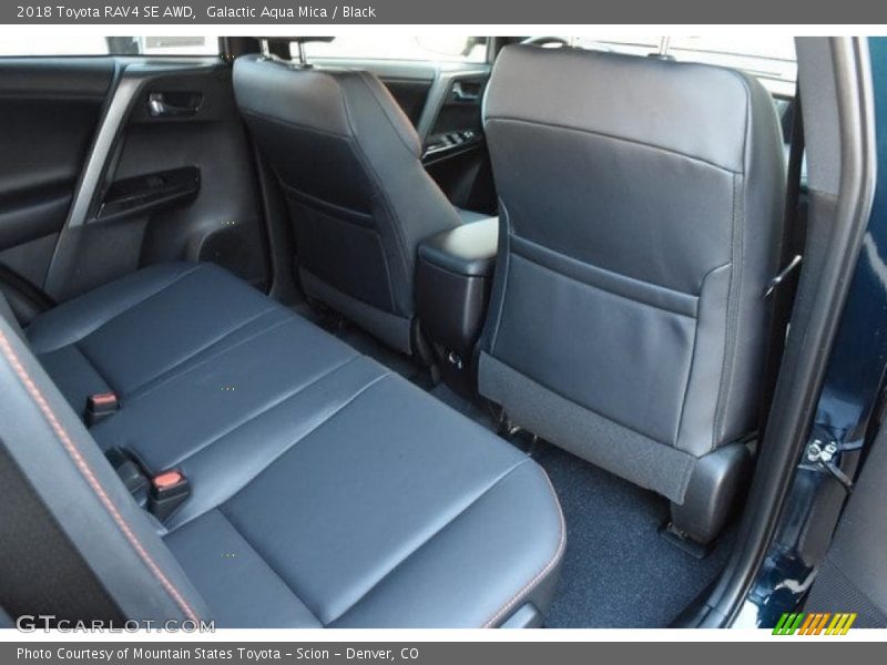 Galactic Aqua Mica / Black 2018 Toyota RAV4 SE AWD