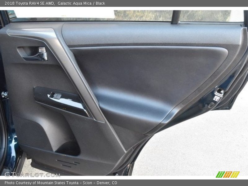 Galactic Aqua Mica / Black 2018 Toyota RAV4 SE AWD