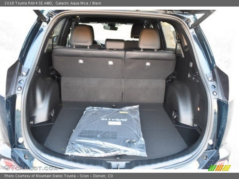 Galactic Aqua Mica / Black 2018 Toyota RAV4 SE AWD