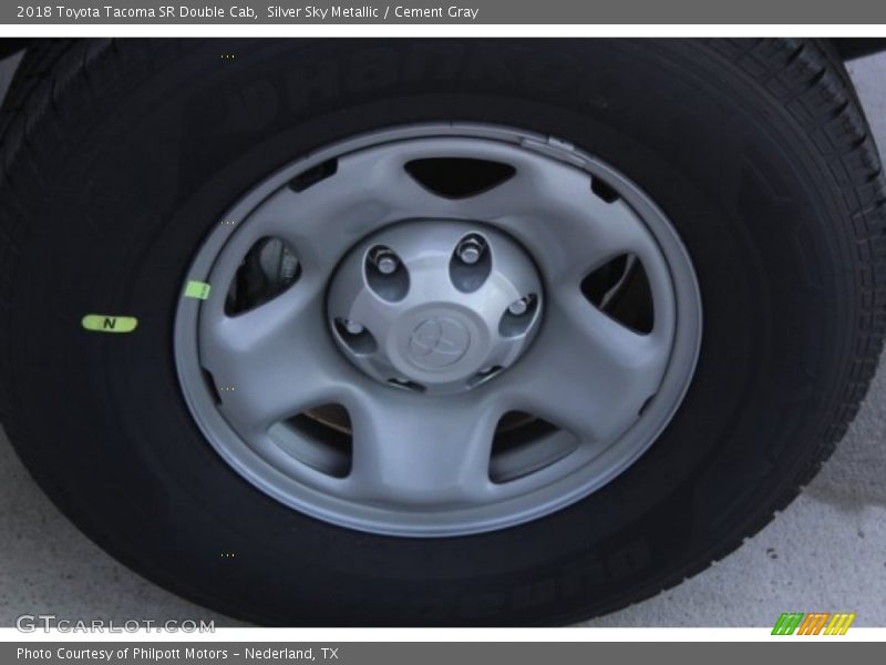 Silver Sky Metallic / Cement Gray 2018 Toyota Tacoma SR Double Cab