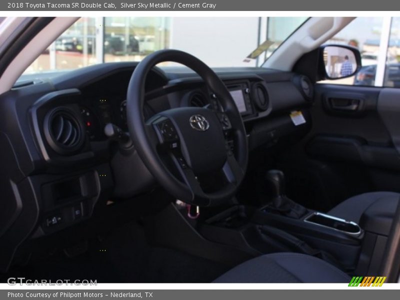 Silver Sky Metallic / Cement Gray 2018 Toyota Tacoma SR Double Cab