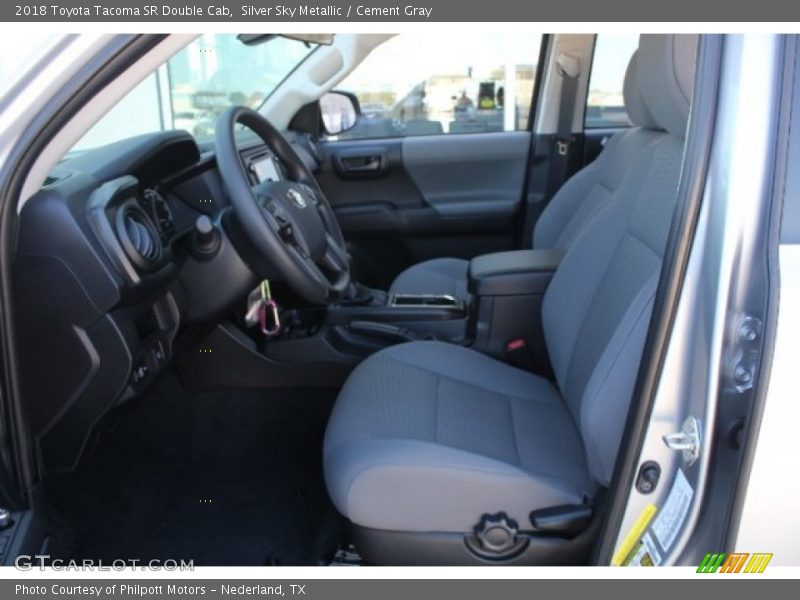 Silver Sky Metallic / Cement Gray 2018 Toyota Tacoma SR Double Cab