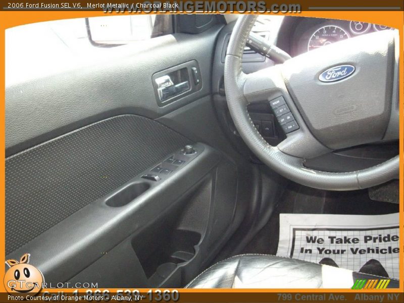 Merlot Metallic / Charcoal Black 2006 Ford Fusion SEL V6