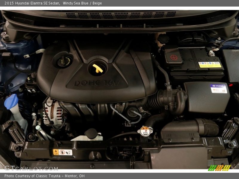 Windy Sea Blue / Beige 2015 Hyundai Elantra SE Sedan