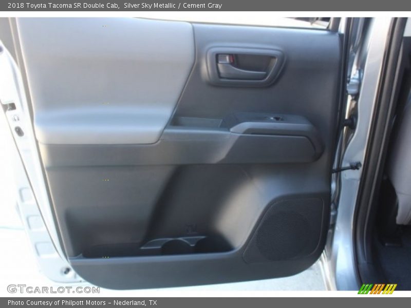 Silver Sky Metallic / Cement Gray 2018 Toyota Tacoma SR Double Cab