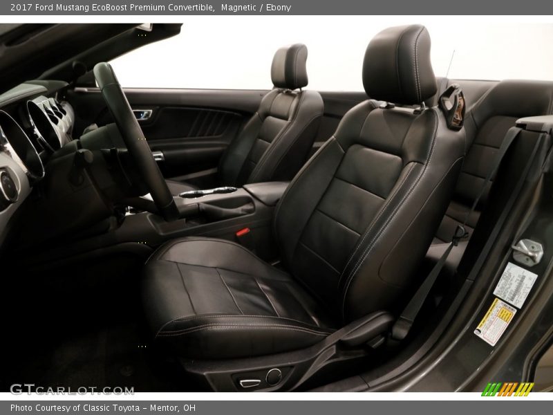 Magnetic / Ebony 2017 Ford Mustang EcoBoost Premium Convertible