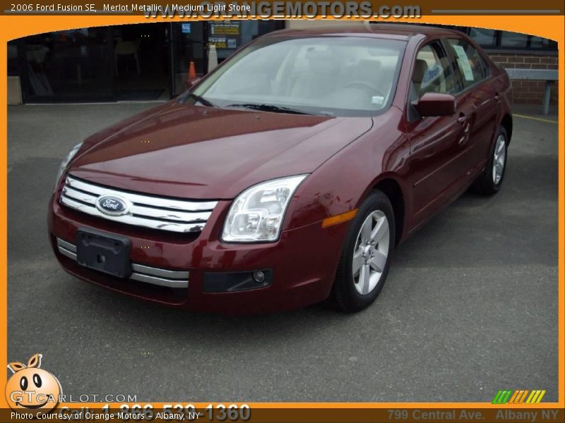 Merlot Metallic / Medium Light Stone 2006 Ford Fusion SE