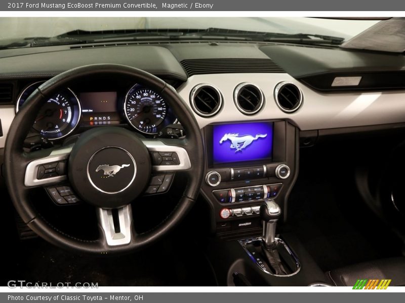 Magnetic / Ebony 2017 Ford Mustang EcoBoost Premium Convertible