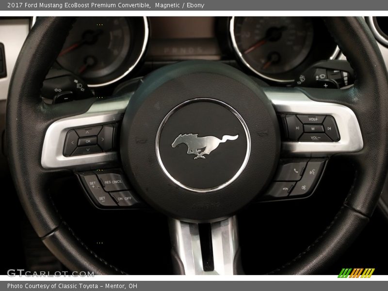 Magnetic / Ebony 2017 Ford Mustang EcoBoost Premium Convertible