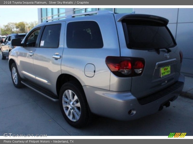 Silver Sky Metallic / Graphite 2018 Toyota Sequoia Platinum