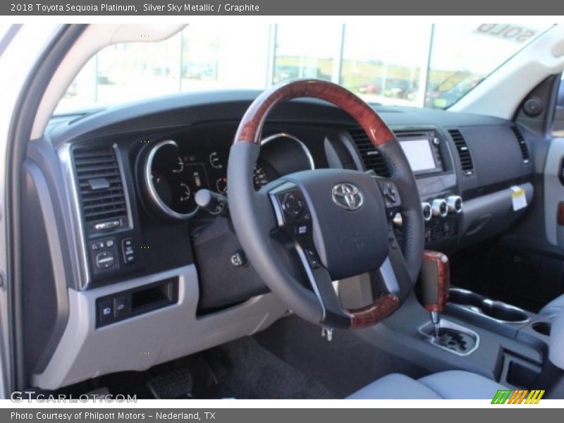 Silver Sky Metallic / Graphite 2018 Toyota Sequoia Platinum