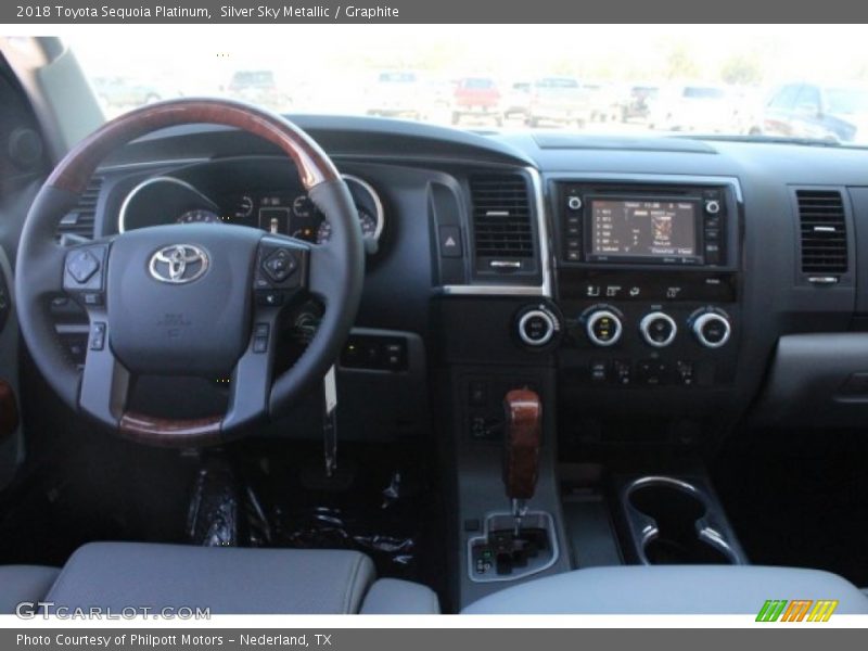 Silver Sky Metallic / Graphite 2018 Toyota Sequoia Platinum