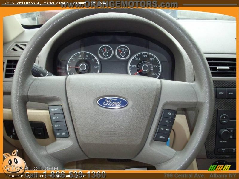 Merlot Metallic / Medium Light Stone 2006 Ford Fusion SE