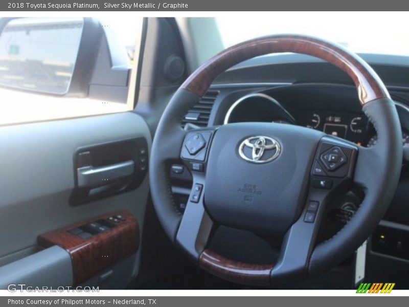 Silver Sky Metallic / Graphite 2018 Toyota Sequoia Platinum