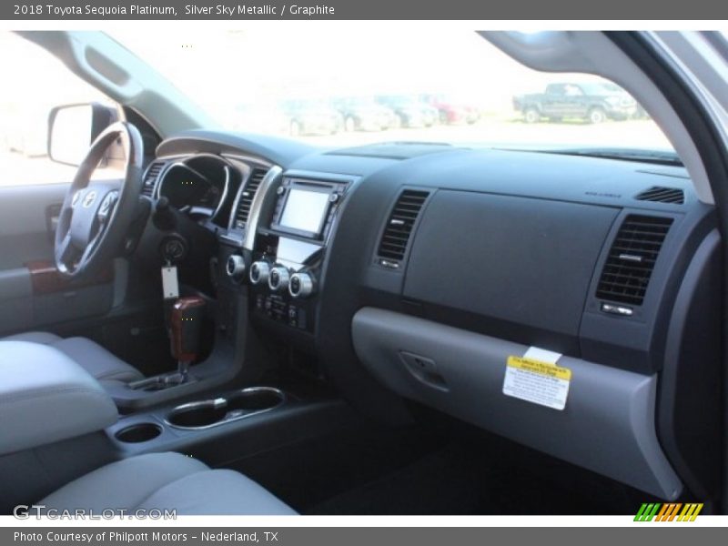 Silver Sky Metallic / Graphite 2018 Toyota Sequoia Platinum