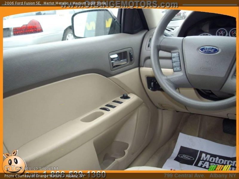 Merlot Metallic / Medium Light Stone 2006 Ford Fusion SE