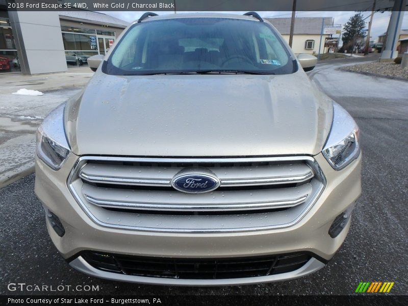 White Gold / Charcoal Black 2018 Ford Escape SE 4WD