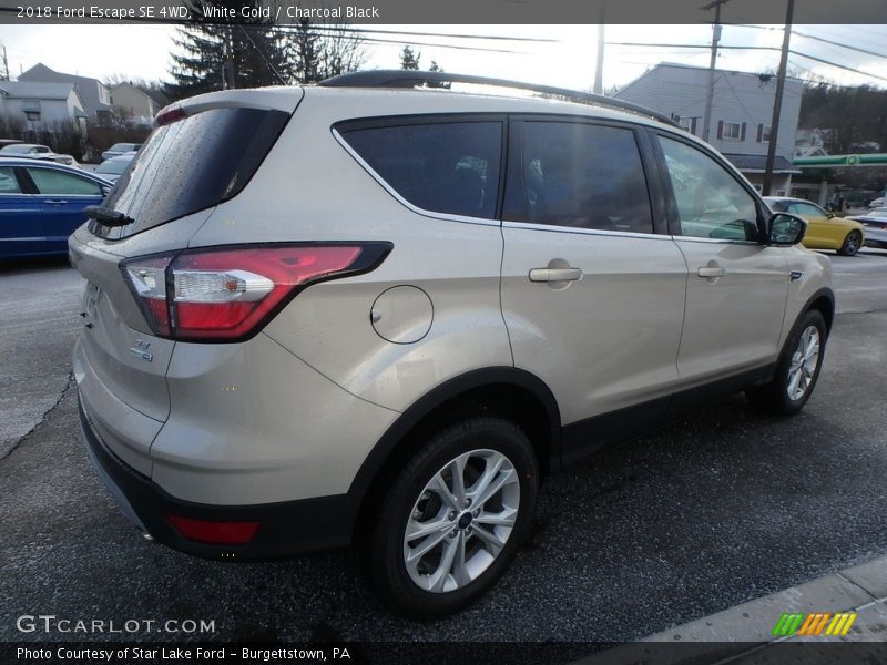White Gold / Charcoal Black 2018 Ford Escape SE 4WD