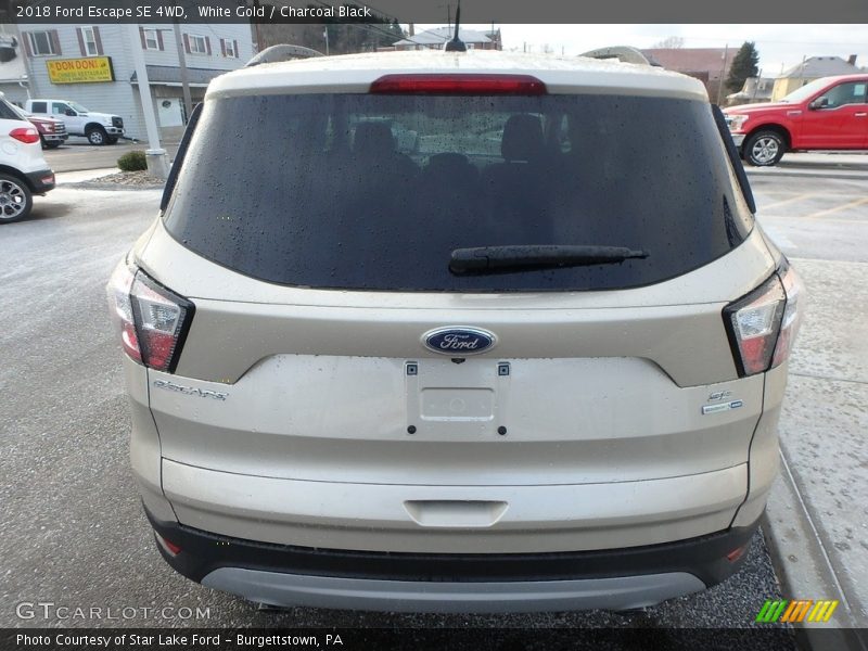 White Gold / Charcoal Black 2018 Ford Escape SE 4WD
