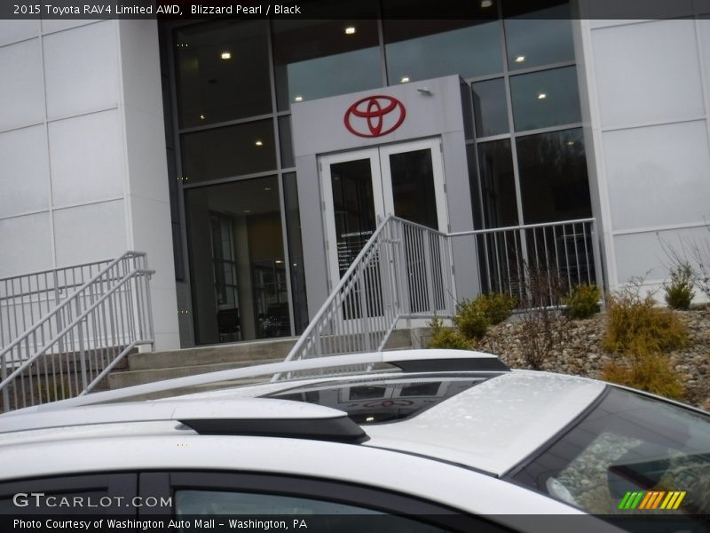 Blizzard Pearl / Black 2015 Toyota RAV4 Limited AWD