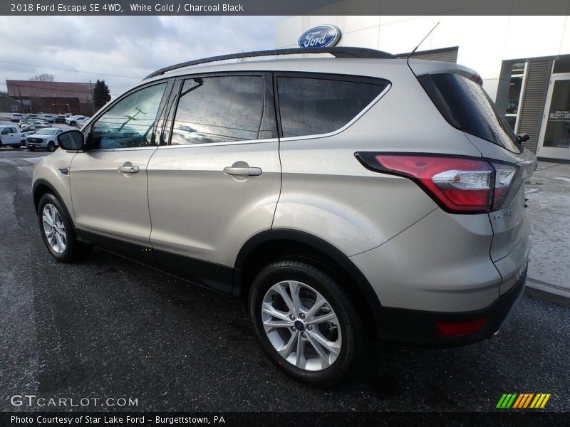 White Gold / Charcoal Black 2018 Ford Escape SE 4WD