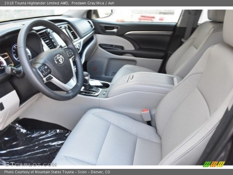 Predawn Gray Mica / Ash 2018 Toyota Highlander Limited AWD