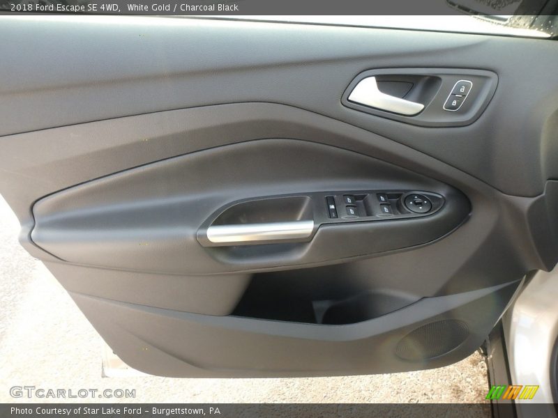 White Gold / Charcoal Black 2018 Ford Escape SE 4WD