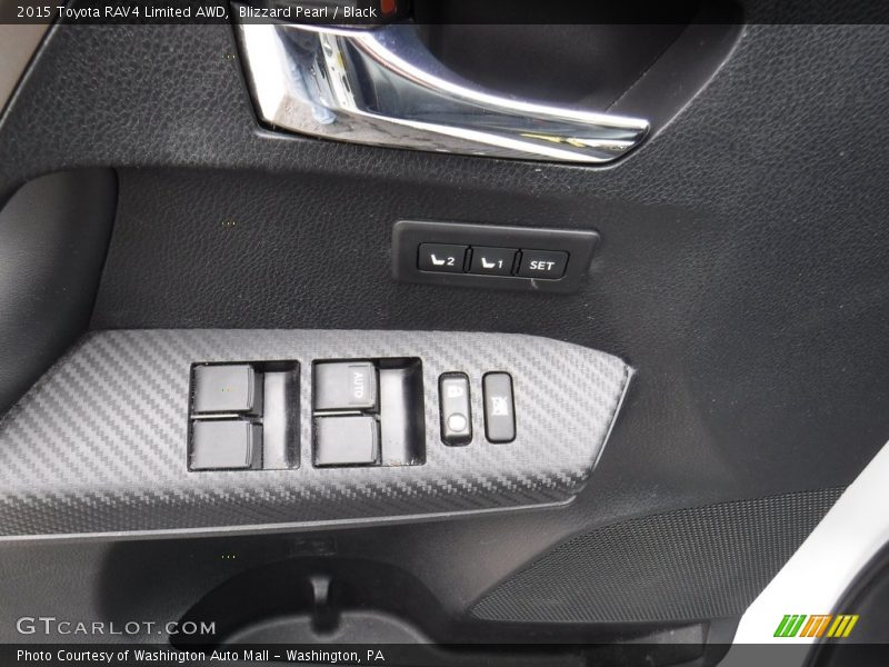 Blizzard Pearl / Black 2015 Toyota RAV4 Limited AWD