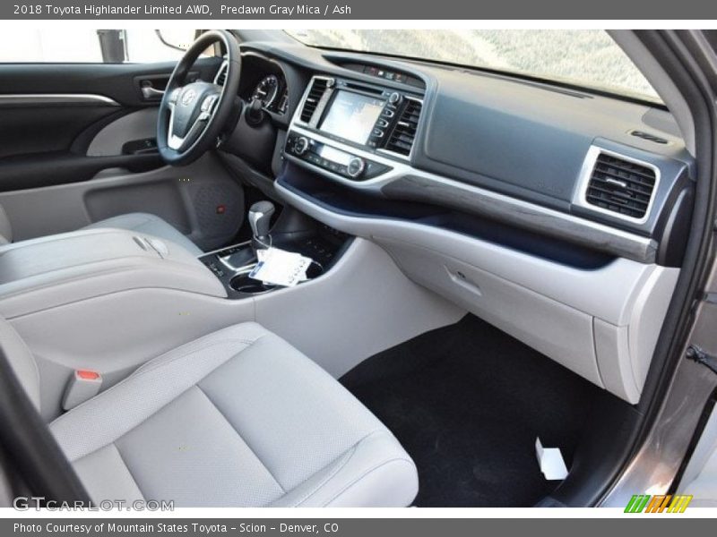 Predawn Gray Mica / Ash 2018 Toyota Highlander Limited AWD