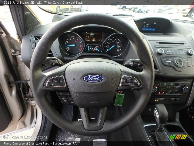 White Gold / Charcoal Black 2018 Ford Escape SE 4WD