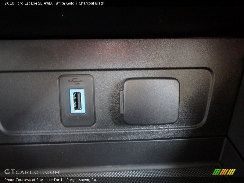 White Gold / Charcoal Black 2018 Ford Escape SE 4WD