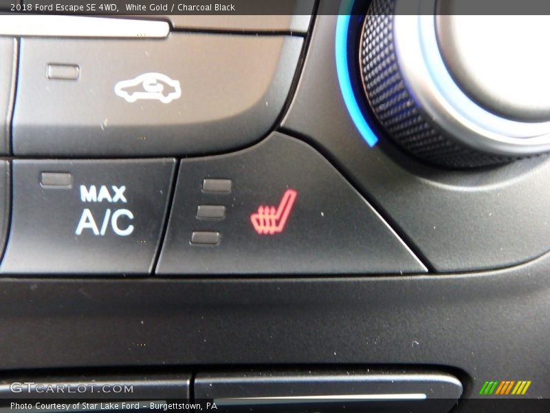 White Gold / Charcoal Black 2018 Ford Escape SE 4WD