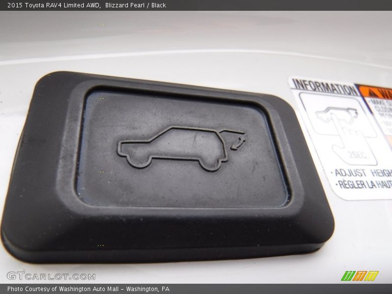 Blizzard Pearl / Black 2015 Toyota RAV4 Limited AWD