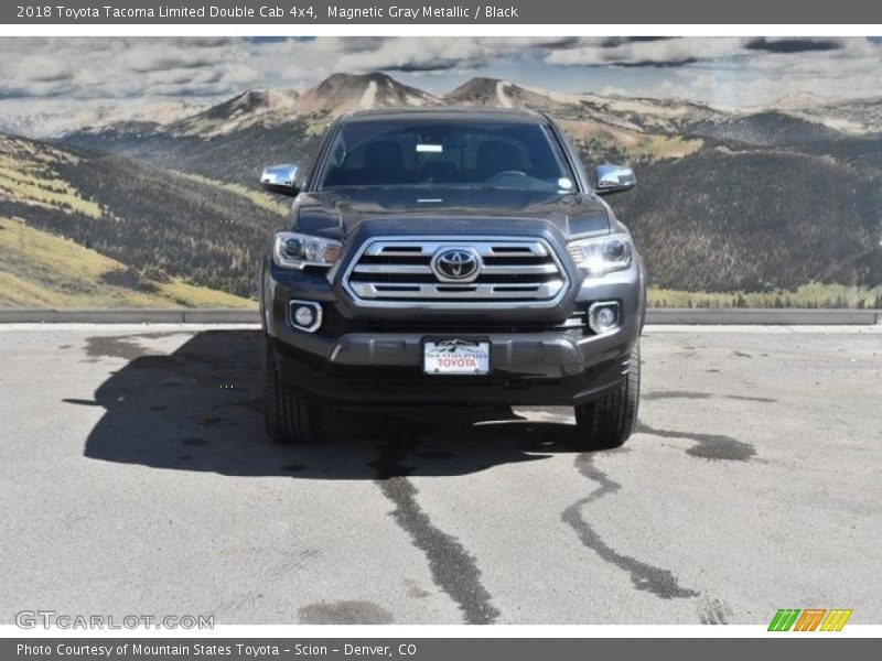 Magnetic Gray Metallic / Black 2018 Toyota Tacoma Limited Double Cab 4x4