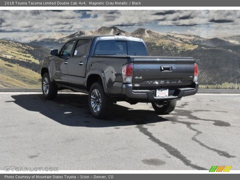 Magnetic Gray Metallic / Black 2018 Toyota Tacoma Limited Double Cab 4x4