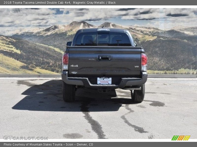Magnetic Gray Metallic / Black 2018 Toyota Tacoma Limited Double Cab 4x4