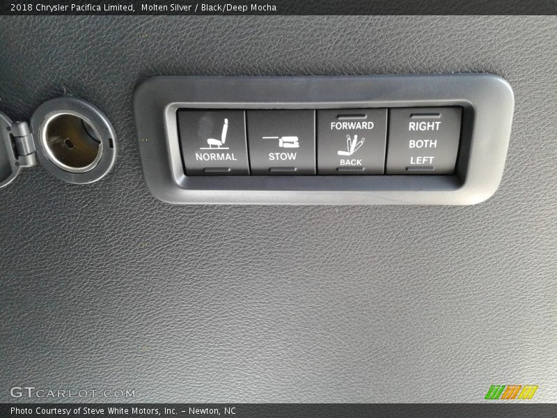 Molten Silver / Black/Deep Mocha 2018 Chrysler Pacifica Limited