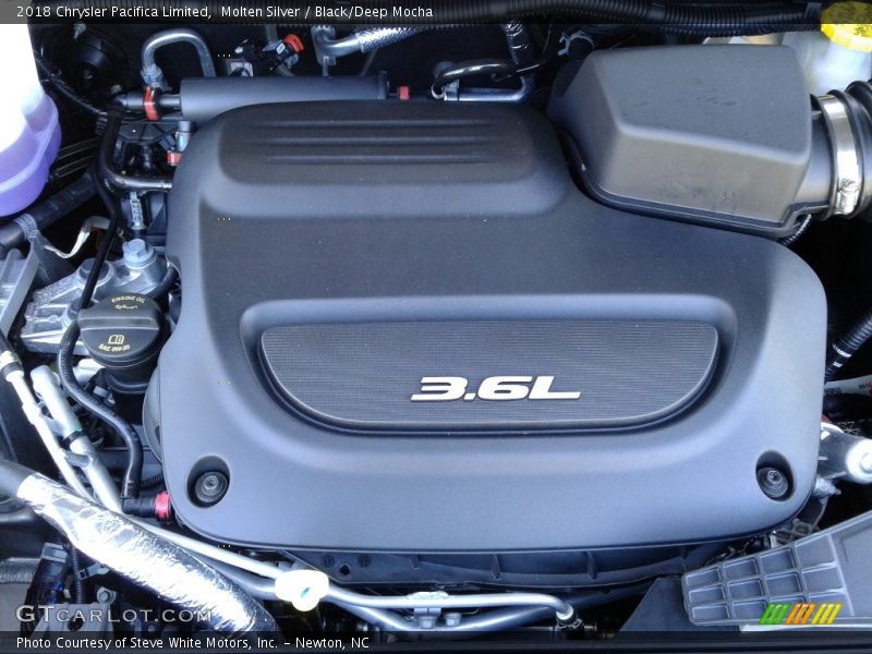 Molten Silver / Black/Deep Mocha 2018 Chrysler Pacifica Limited