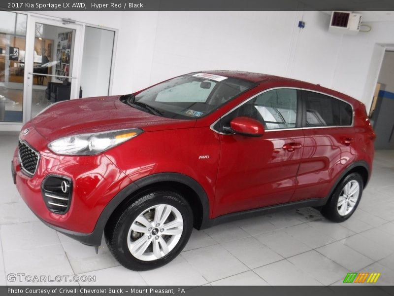 Hyper Red / Black 2017 Kia Sportage LX AWD