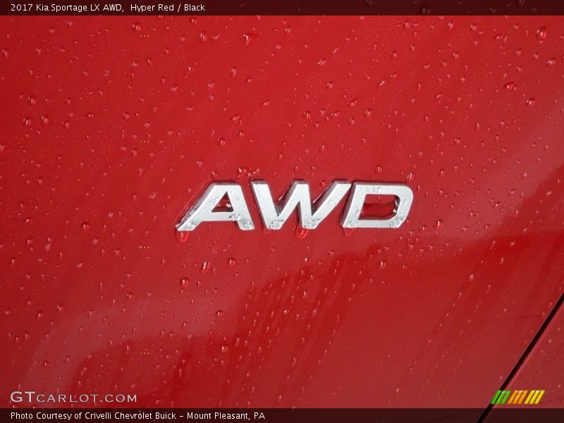 Hyper Red / Black 2017 Kia Sportage LX AWD