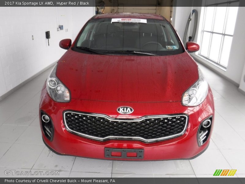 Hyper Red / Black 2017 Kia Sportage LX AWD