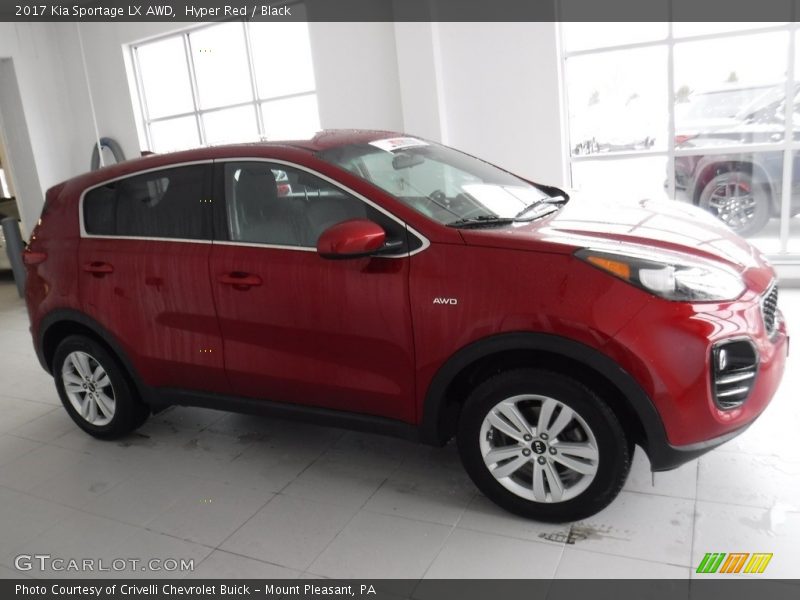 Hyper Red / Black 2017 Kia Sportage LX AWD