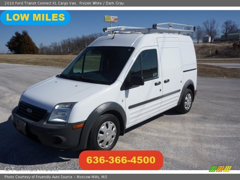 Frozen White / Dark Gray 2010 Ford Transit Connect XL Cargo Van
