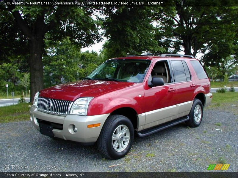 Vivid Red Metallic / Medium Dark Parchment 2004 Mercury Mountaineer Convenience AWD